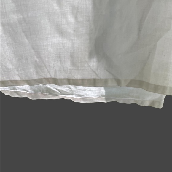 Handmade Gorgeous 100% white LINEN vintage sleeveless top - Picture 11 of 13